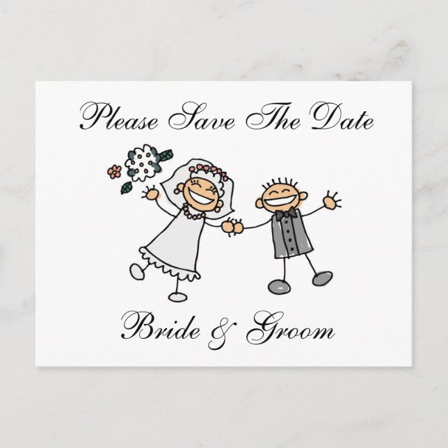Customisable Save The Date Card (Front)