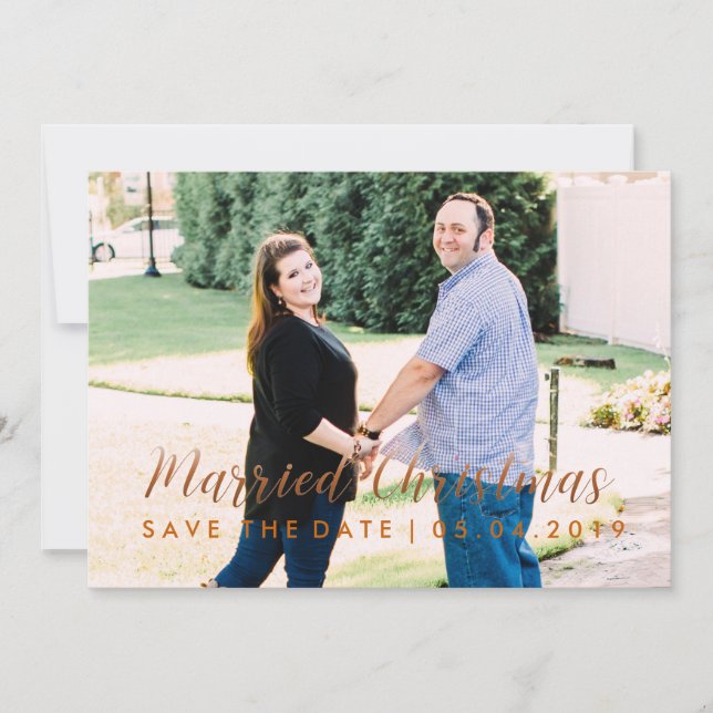 Customisable Save the Date Christmas Card (Front)