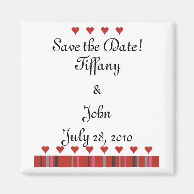 Customisable Save the Date! Magnet (Front)