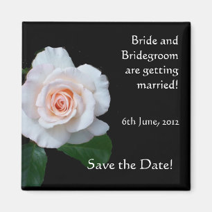 Customisable Save the Date Magnet, Rosebud Magnet