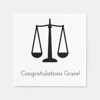 Customisable Scales of Justice  Napkins