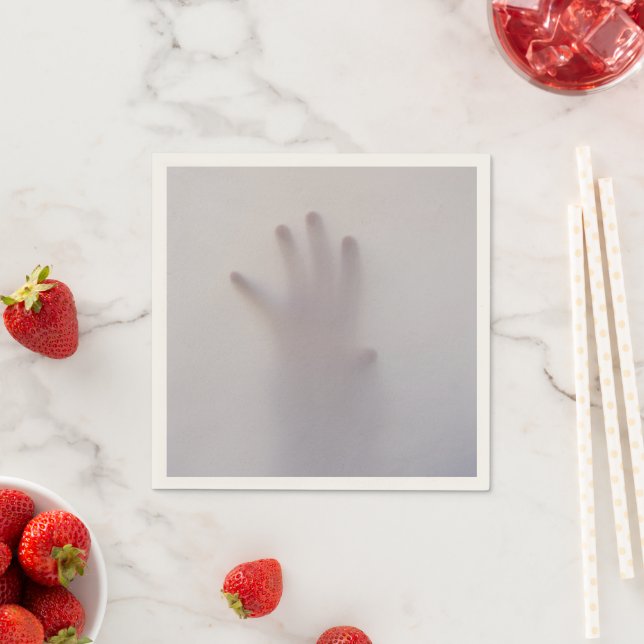 Customisable Scary Halloween napkins  (Insitu)