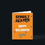 Customisable Scary Spider Halloween designed Card<br><div class="desc">This scary Halloween spider design greeting card can be personalised for that special person on Halloween holiday. If you like this design, check out the large range of products in my store. If you would like to make this more personalised, please message me and I will be happy to assist....</div>