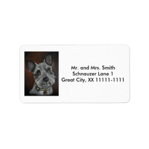 Customisable Schnauzer Address Labels No. 3