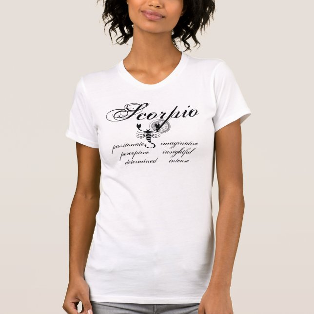 Customisable Scorpio Scorpion traits Greek-style Z T-Shirt (Front)