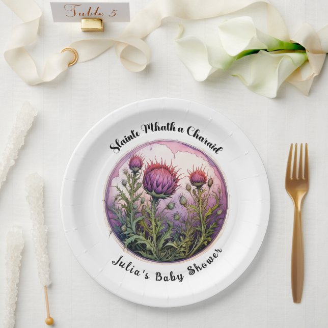 Customisable Scottish Party Plate (Wedding)