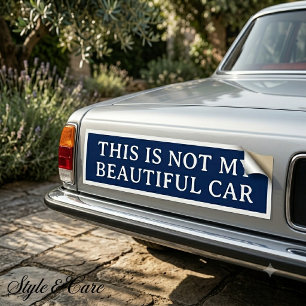 Customisable Script Bumper Sticker for Any Message