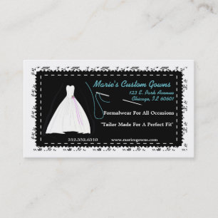 Customisable Seamstress/Boutique Business Card