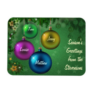 Customisable Season's Greetings Magnet