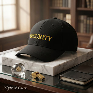 Customisable SECURITY Embroidered Hat