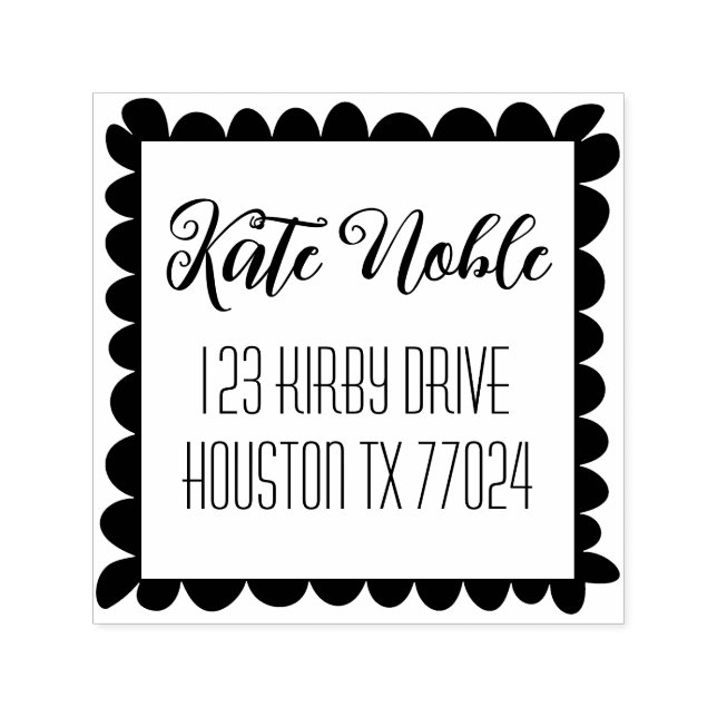 Customisable Self Inking 1.5"x1.5" Stamp Template (Design)