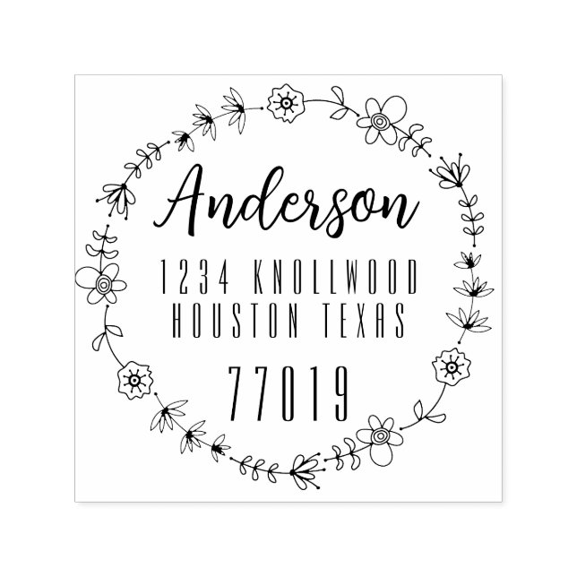 Customisable Self Inking 1.5"x1.5" Stamp Template (Design)