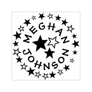 Customisable Self Inking 1.5"x1.5" Stamp Template