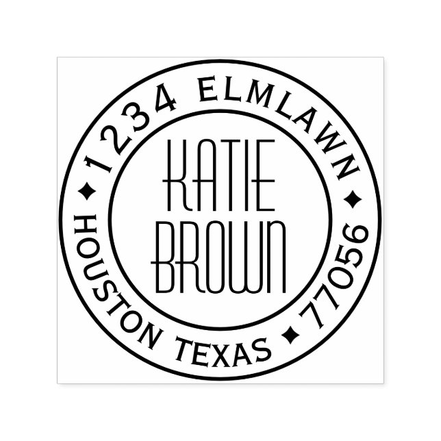 Customisable Self Inking 1.5"x1.5" Stamp Template (Design)