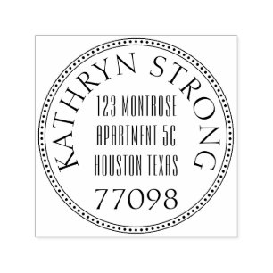 Customisable Self Inking 1.5"x1.5" Stamp Template