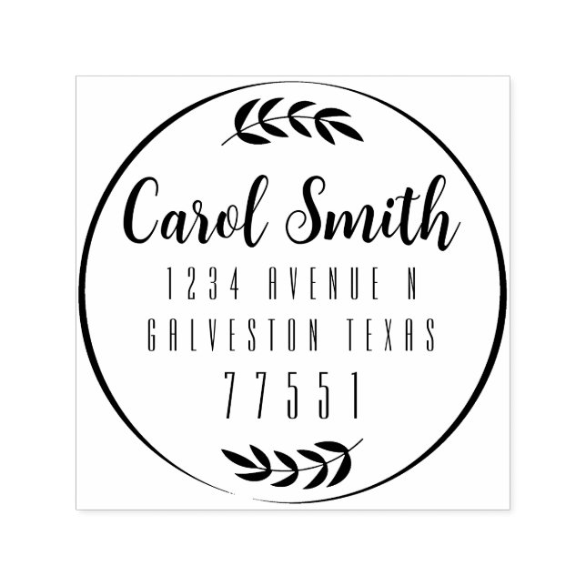 Customisable Self Inking 1.5"x1.5" Stamp Template (Design)