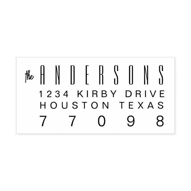 Customisable Self Inking 2.9 x 1.2" Stamp Template (Design)