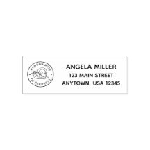 Customisable Self Inking Address Stamp with Logo