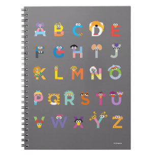 Customisable Sesame Street Alphabet Notebook
