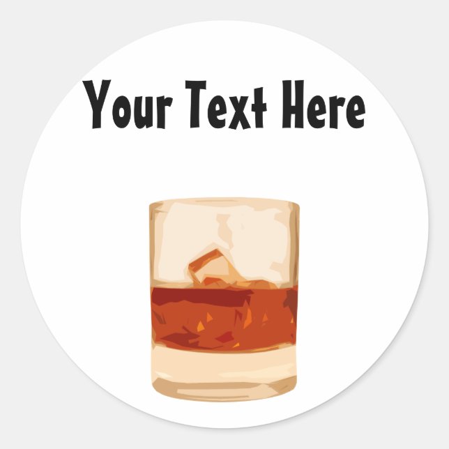 Customisable Shot Tumbler Glass Sticker (Front)