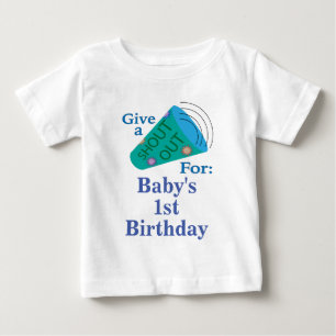 Customisable Shout Out Baby T-Shirt