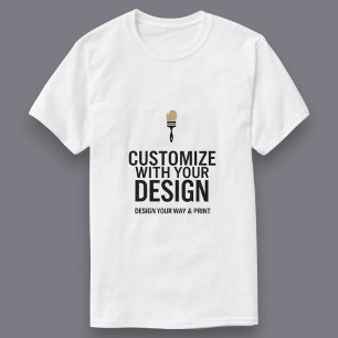 Customisable Simple Blank Business Corporate T-Shirt