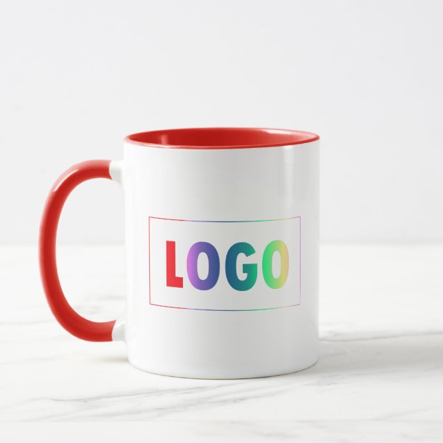 Customisable Simple Business Logo Template  Mug (Left)