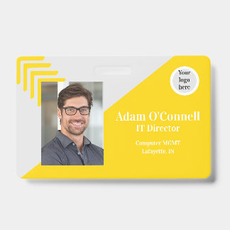 Customisable Simple Design Business ID Badge