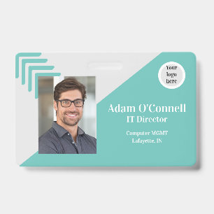 Customisable Simple Design Business ID Badge