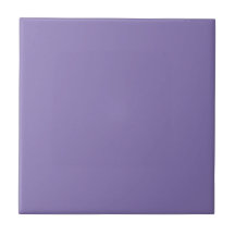 Customisable Simple Purple Ceramic Tile