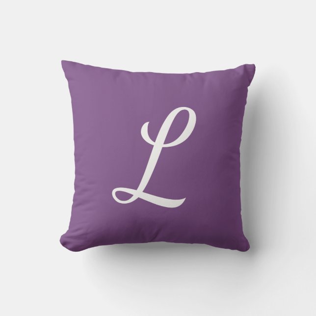 Customisable Single Letter Pillow (Front)