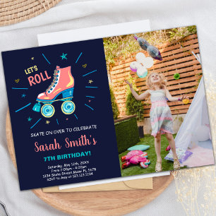 Customisable Skating Party Invitations for Kids
