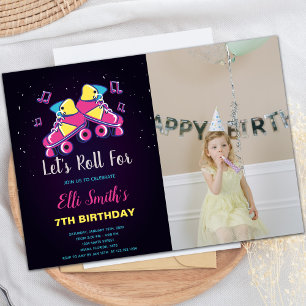 Customisable Skating Party Invitations for Kids