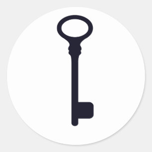 Customisable Skeleton Key Sticker