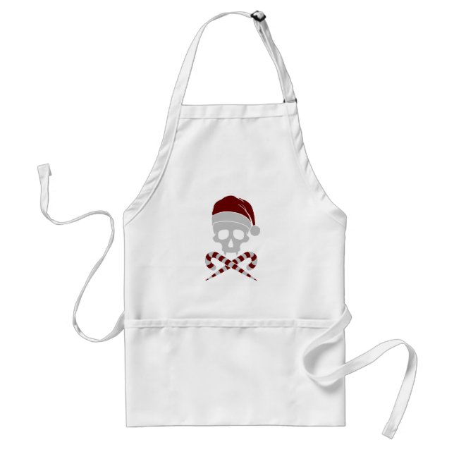 Customisable Skull Santa Claus Standard Apron (Front)