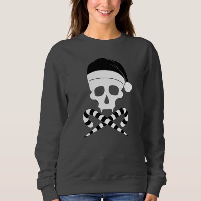 Customisable Skull Santa Claus Sweatshirt (Front)