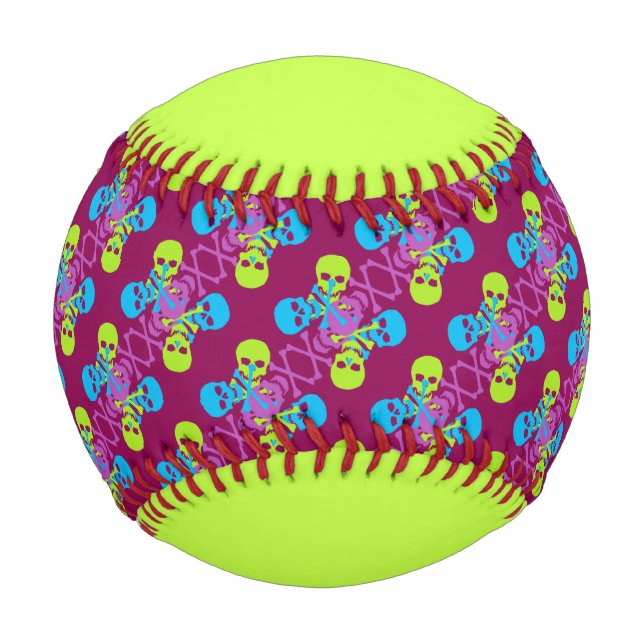 Customisable Skulls & Crossbones Baseball (Front)