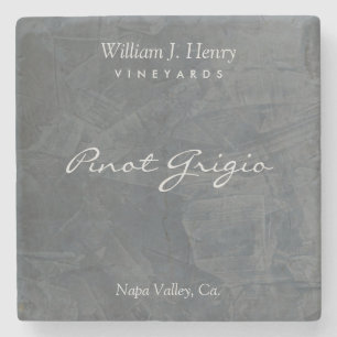 Customisable Slate Stone Wine Coasters