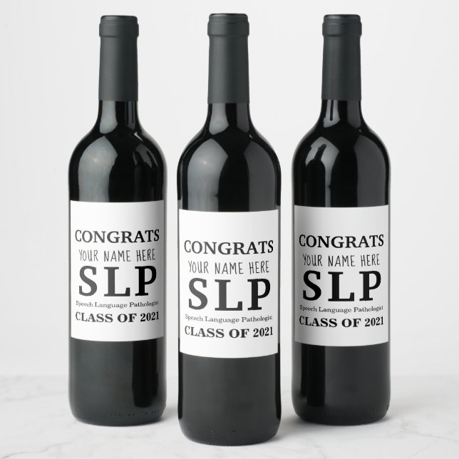 Customisable SLP Wine Bottle Labels (Bottles)