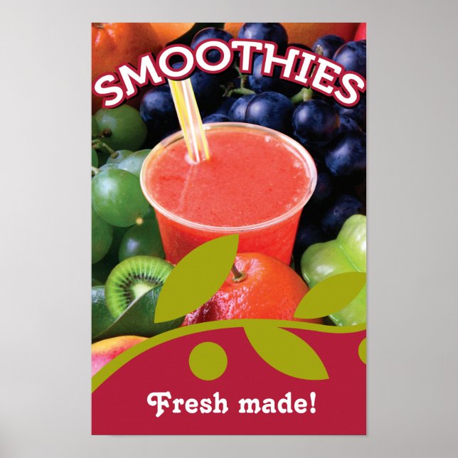 Customisable Smoothie Poster Design (Front)