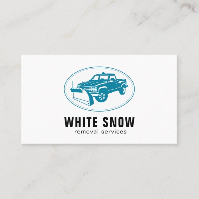 Customisable Snow Plough Business Card (Front)