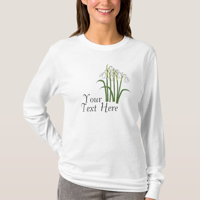 Customisable Snowdrop T-Shirt (Front)