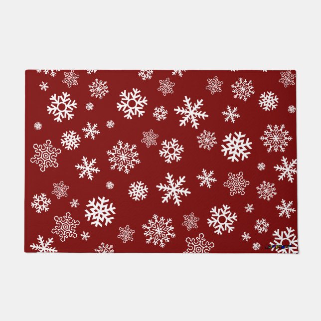 Customisable Snowflakes Doormat (Front)