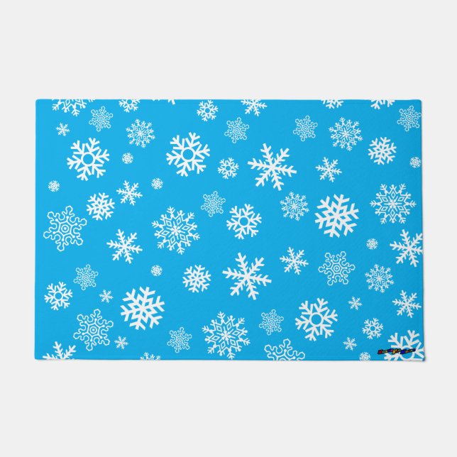 Customisable Snowflakes Doormat (Front)