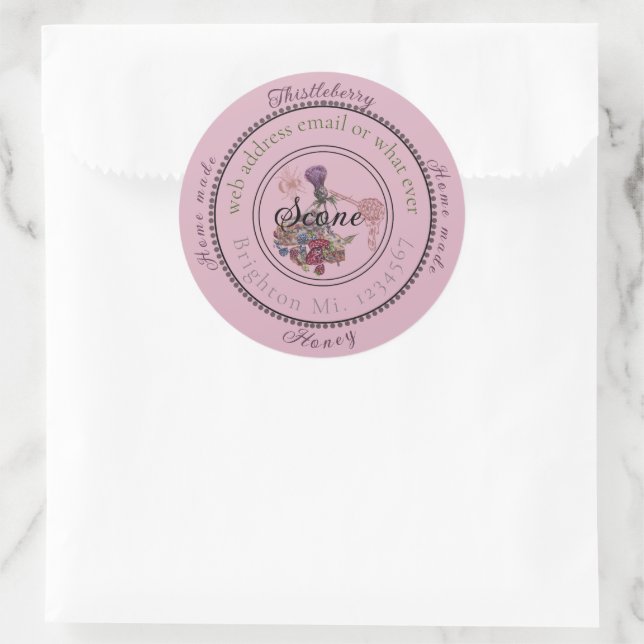 customisable soap label sticker large (Bag)