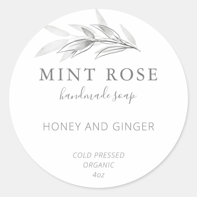 Customisable Soap Labels (Front)