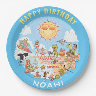 Customisable SoCal Birthday Plate