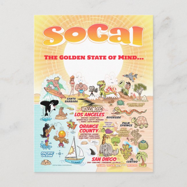 Customisable SoCal Postcard (Front)