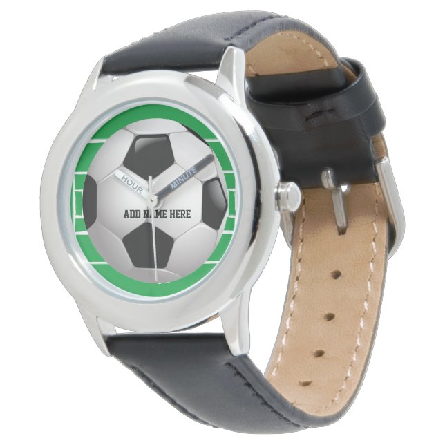 Customisable Soccer Ball Watch (Angled)