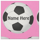 Customisable Soccer Fabric by the Yard NAME, COLOR